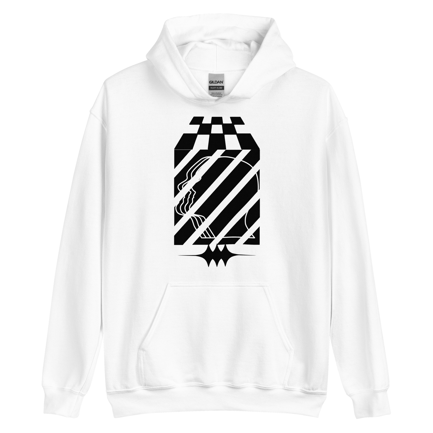 Distorted Face Hoodie